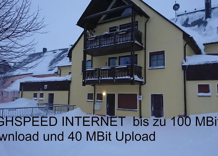 Apartman Dachspitze Mit Tiefgaragenstellplatz Und Skiraum Oberwiesenthal